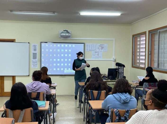 El primer taller se desarrolló este martes en el IES Las Huesas / TA